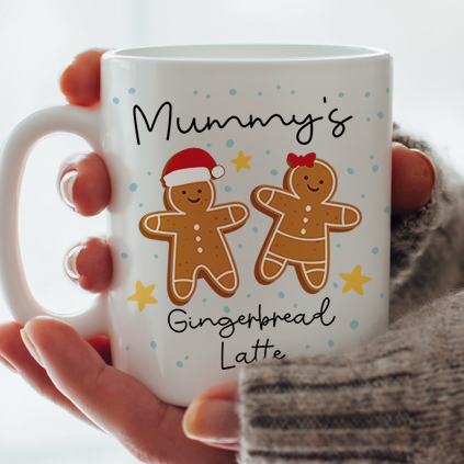 Personalised Name's Gingerbread Christmas Mug