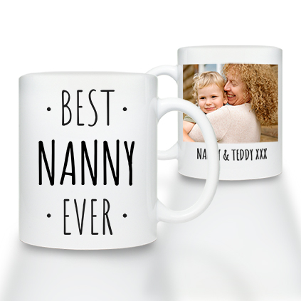 Personalised Photo Upload Mug - Best Nanny Ever