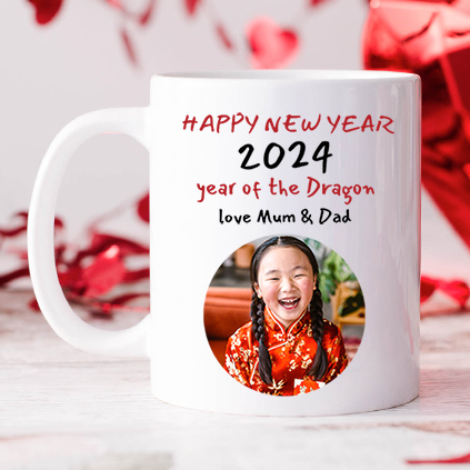 Personalised Chinese New Year 2024 Photo Upload Mug
