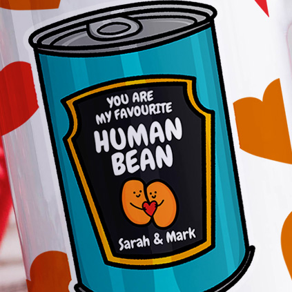 Personalised Favourite Human Bean Mug