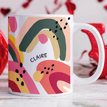 Personalised Any Name Rainbow Mug