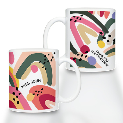 Personalised Any Name Rainbow Mug