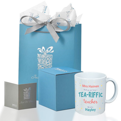 Personalised Tea-Riffic Thank You Mug