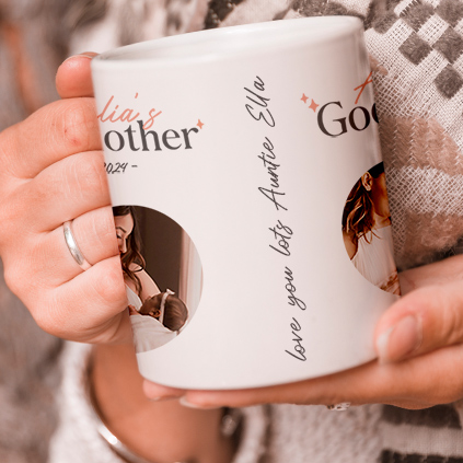 Personalised Godmother Photo Mug