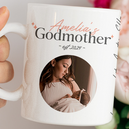 Personalised Godmother Photo Mug