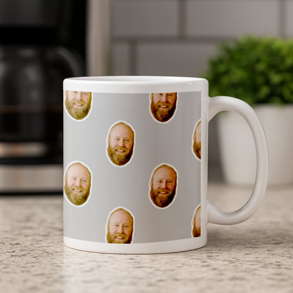 Personalised Face Photo Mug Choose Colour
