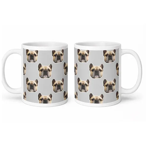 Personalised Pet Face Photo Mug Choose Colour