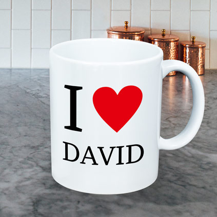 Personalised Mug - I Love