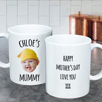 Personalised Baby Face Photo Upload Mug