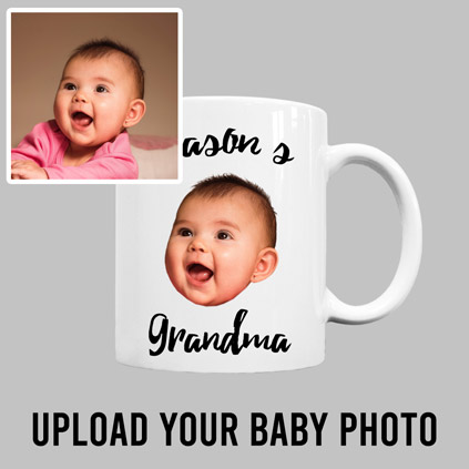 Personalised Baby Face Photo Upload Mug