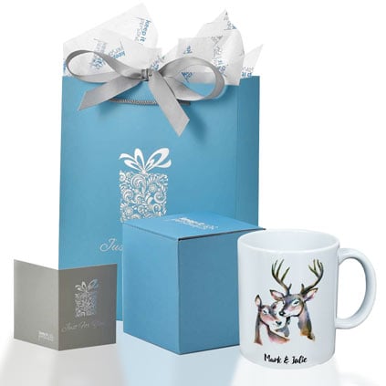 Personalised Stag And Doe Mug For Couples