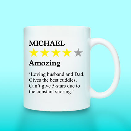 Personalised Mug - Funny Review Star Rating