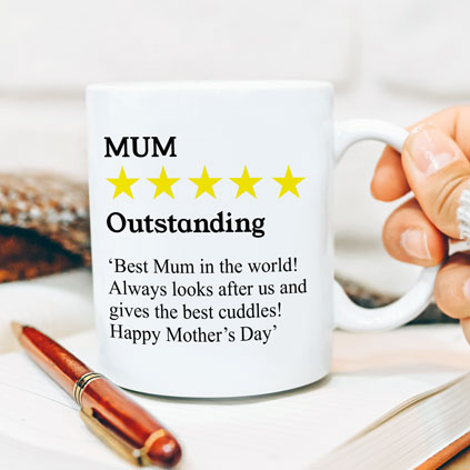 Personalised Mug - Funny Review Star Rating