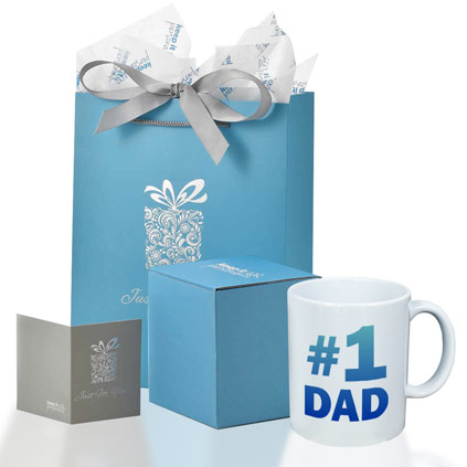 Personalised Number 1 Dad Photo Mug