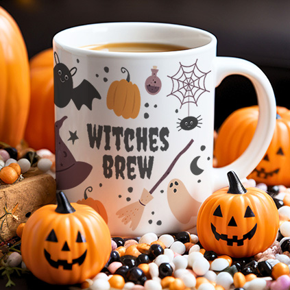 Personalised Witches Brew Halloween Mug