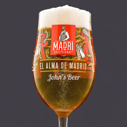 Personalised Madri Excepcional Limited Edition Pint Glass