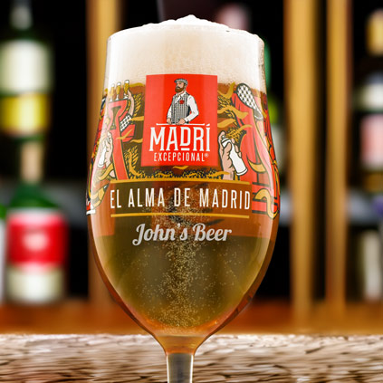 Personalised Madri Excepcional Limited Edition Pint Glass