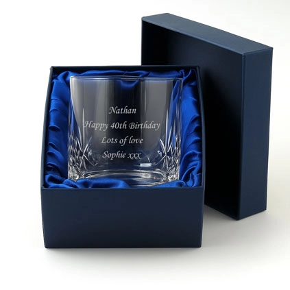 Mayfair Crystal Engraved Whisky Glass Mayfair Crystal Engraved Whisky Glass