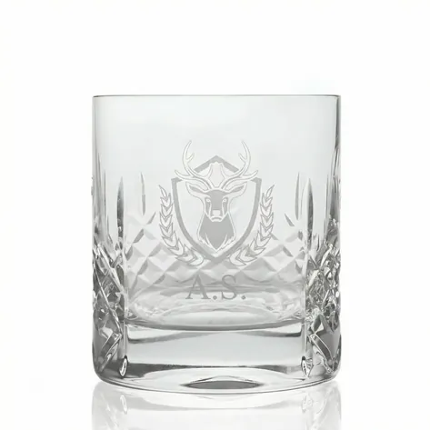 Personalised Stag Crystal Whisky Glass Personalised Stag Crystal Whisky Glass
