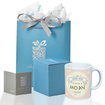 Personalised Love You To The Moon And Back Photo Mug