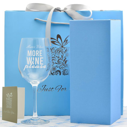 Personalised Wine Glass - More Wine Please
