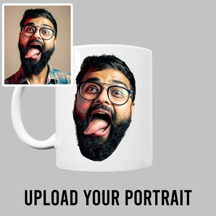 Personalised Funny Face Photo Upload Mug