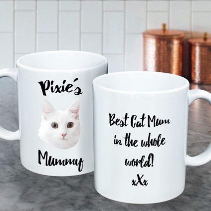 Personalised Pet Face Photo Mug Dog Cat Gift Idea