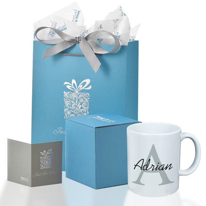 Personalised Mug - Any Name And Initial Choose Colour