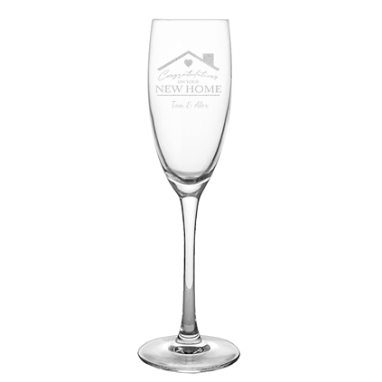 Personalised Champagne Flute - New Home