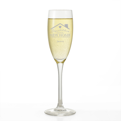 Personalised Champagne Flute - New Home
