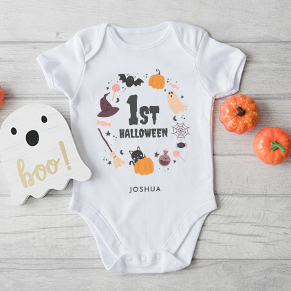 Personalised My First Halloween Baby Grow