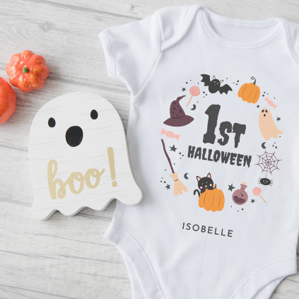 Personalised My First Halloween Baby Grow