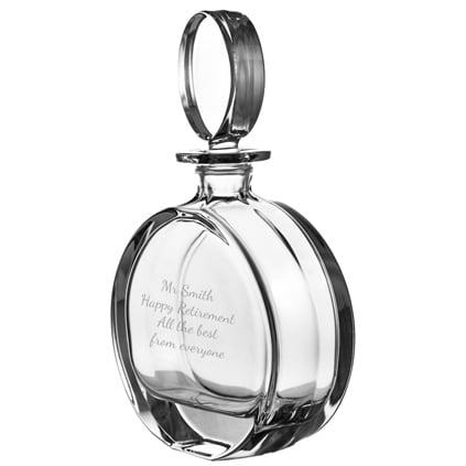 Personalised Oval Glass Decanter