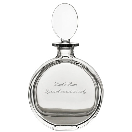 Personalised Oval Glass Decanter