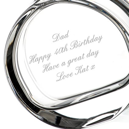 Personalised Oval Glass Decanter