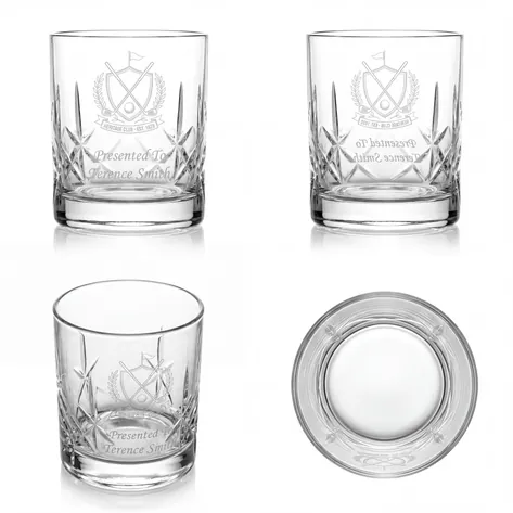 Logo Engraved Personalised Whiskey Tumbler