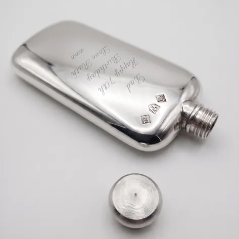 Personalised Pewter 2.5oz Hip Flask