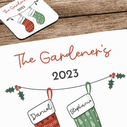 Personalised Christmas Stocking Placemat For Families