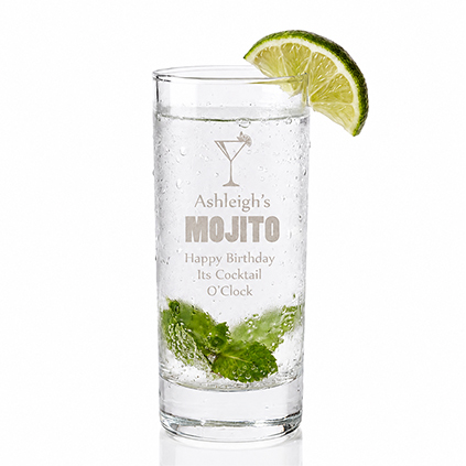 Personalised Mojito Hiball Glass