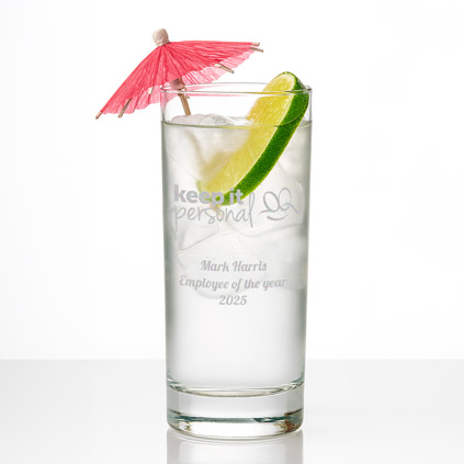 Logo Engraved High Ball Glass Branded Promotional Gift Logo Engraved High Ball Glass Branded Promotional Gift