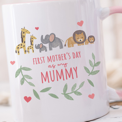 Personalised First Mother's Day As My Mummy Photo Mug