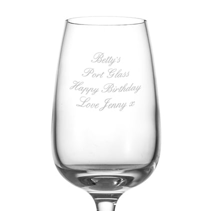 Personalised Tulip Port Glass