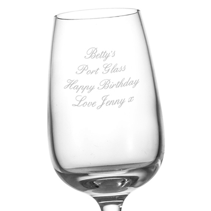 Personalised Tulip Port Glass