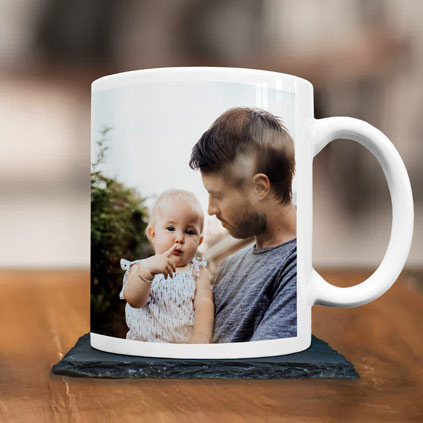 Personalised Photo Mug - Photo Upload And Message