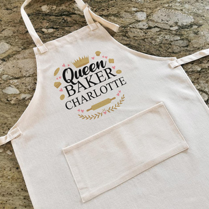 Personalised Apron - Queen Baker