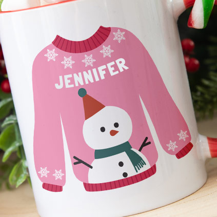 Personalised Christmas Jumper Mug 6 Colours