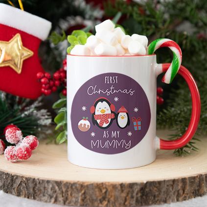 Personalised First Christmas As My Mummy Photo Mug