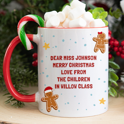 Personalised Christmas Teacher of Smart Cookies Mug