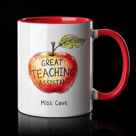 Personalised Great Teaching Assistant Apple Mug