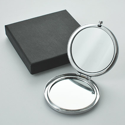 Personalised Hello Gorgeous Silver Compact Mirror